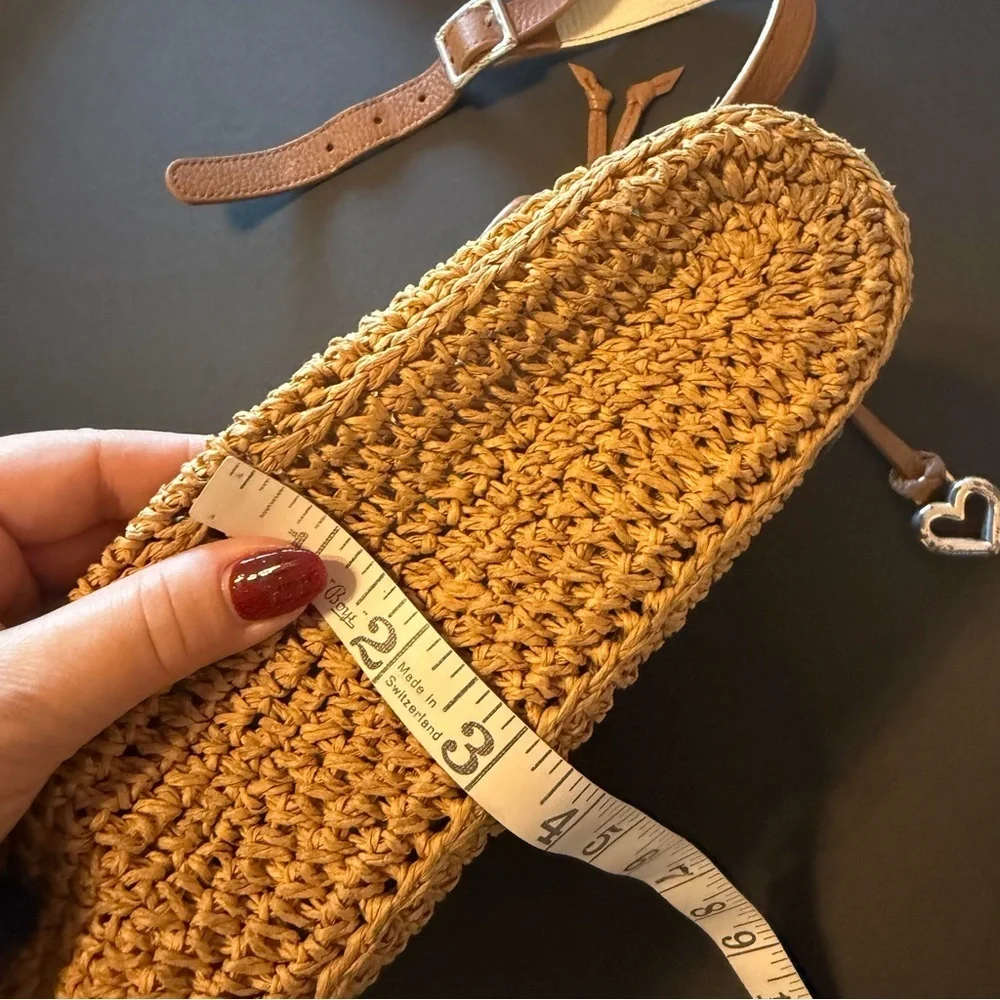 Brighton Fashionista Jet travel bag, crochet jute Crossbody bag